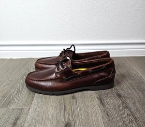 Sperry Top Sider Mako 2-Eye Dark Brown Leather Shoes (Mens 10.5M) 0576334 - Picture 1 of 7