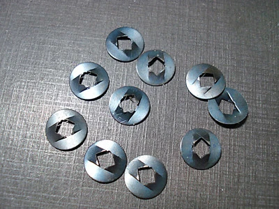 10 piezas 1941 Buick faro adorno empujar tuercas NORS Foto 1 de 4