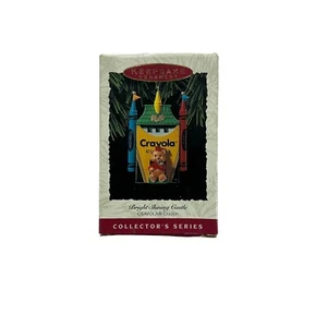 Hallmark Andenken hell leuchtendes Schloss Weihnachtsschmuck Crayola Buntstifte 1993 - Bild 1 von 7