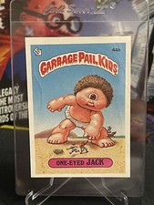 1985 Topps 2nd Series Garbage Pail Kids #44b One-Eyed Jack Os2 MATTE Tessie Back