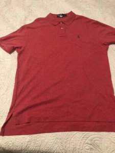 Polo By Ralph Lauren Men's Polo Short Sleeve Salmonl W/Blue Small Horse  L  N028 - Picture 1 of 9
