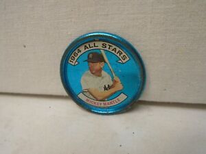 1964 Mickey Mantle All-Star Topps Coin 131, Metal, VG, See my other Coins