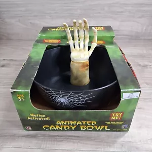 Vntg ANIMATED Halloween Trick or Treat Motion Sensor Candy Bowl Hand ( TESTED ) - Picture 1 of 17
