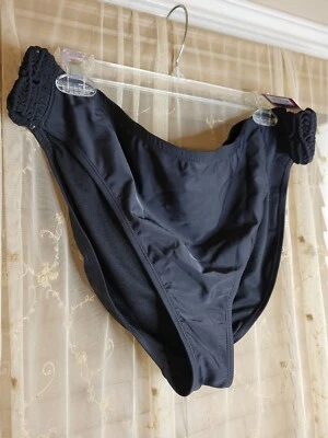 SO купальный костюм черный хипстер бикини w/макраме стороны, младший плюс размер 3 X ~ новый с Ярлыками - Изображение 1 из 4