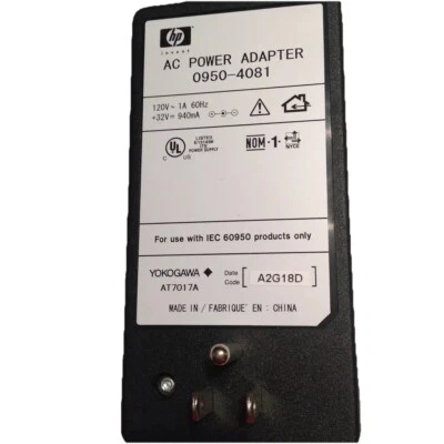 Adaptador de alimentação CA HP 0950-4081 PhotoSmart 5550 7150 7155 32v 940mA - Imagem 1 de 4