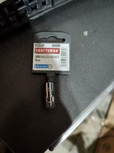 NEW CRAFTSMAN 9mm MAX AXESS Socket 1/4 Drive 6 Point Pass Thru Chrome 29261 - Picture 1 of 1