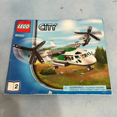 Lego City Instruction Manual Book 2 only 60021 Lumberjack Air Cargo Helicopter - Image 1 of 4