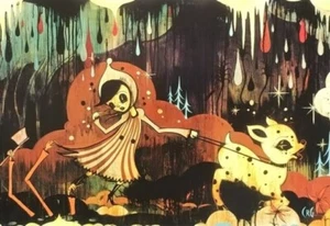 Camille Rose Garcia The Blue Forest Acid Rain Environmental Lowbrow Artwork - Picture 1 of 3