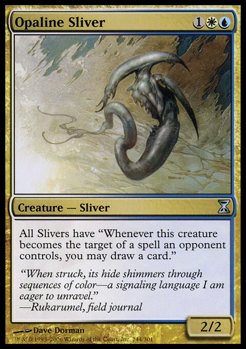 MTG Magic the Gathering Opaline Sliver (244/301) Time Spiral LP - Image 1 of 1