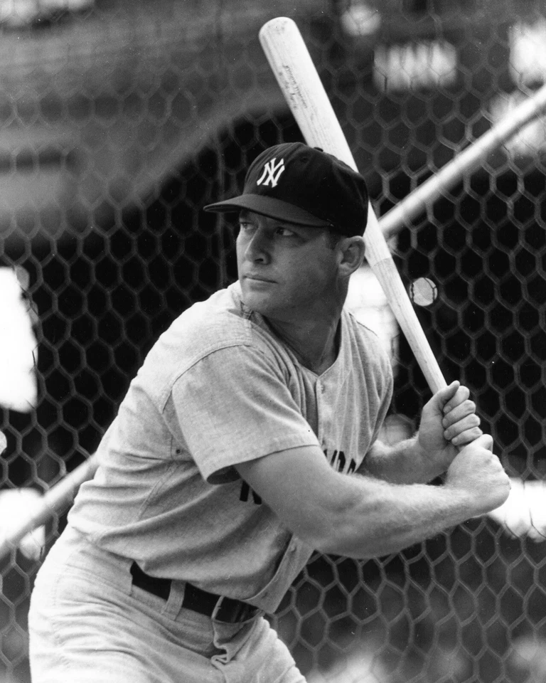 Foto 8x10 MICKEY MANTLE New York Yankees Jugador Más Valioso Bombarderos del Bronx Salón de la fama Foto 1 de 1
