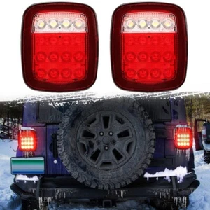 12V 24V 16 Led Rear Tail Light Brake Stop Trailer Lamp For Jeep Wrangler Truck - Picture 1 of 10