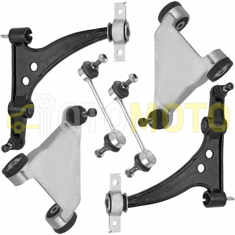 ALFA ROMEO 166 KIT BRACCI DI SOSPENSIONE ASTA BIELLETTA BARRA ANTERIORE 6 PEZZI - Immagine 1 di 1