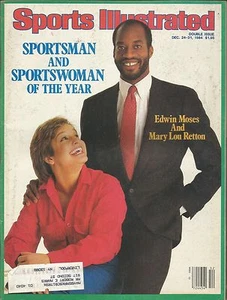 MEDALLISTA DE ORO ILUSTRADO DEPORTIVO OLÍMPICO MARY LOU RETTON EDWIN MOSES 1984 - Imagen 1 de 1