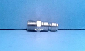 Spina stile auto 3/8 pollici acciaio sgancio rapido 3/8 pollici maschio NPT - Foto 1 di 5