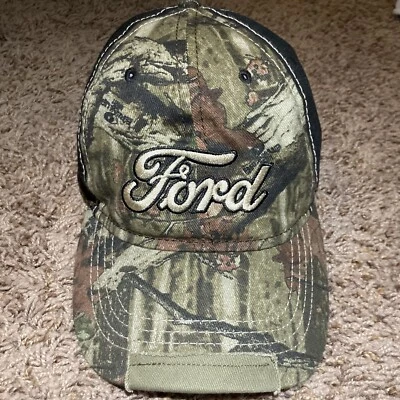 Gorra de béisbol Ford camuflaje camionero ala curva sombrero correa ajustable talla única Foto 1 de 4