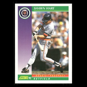 Tarjeta de béisbol Shawn Hare Rookie #828 1992 Score Detroit Tigers MLB - Imagen 1 de 3