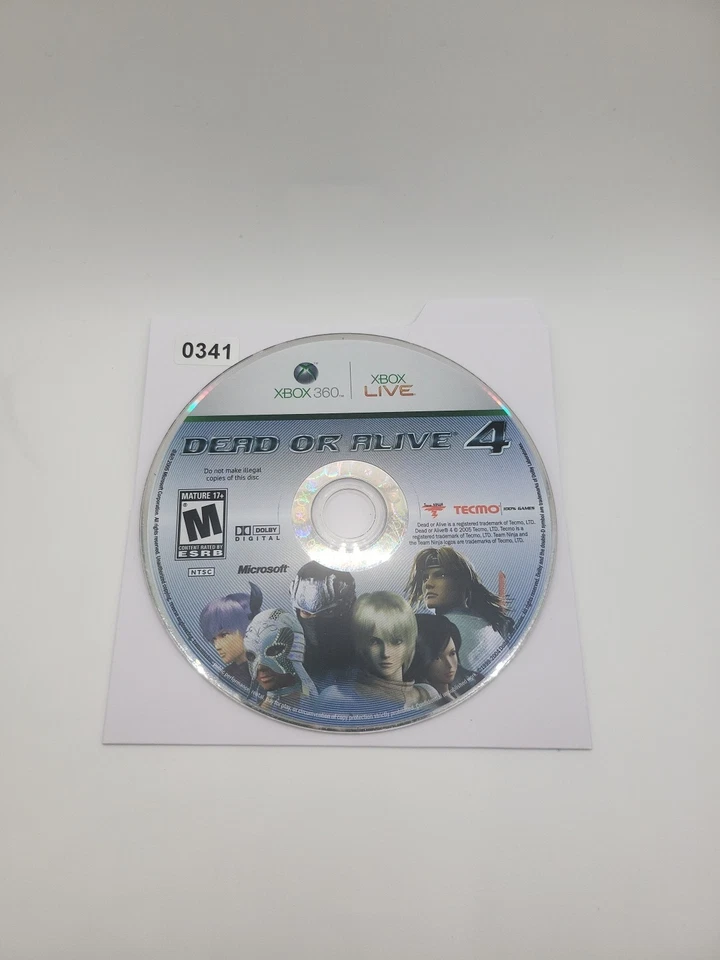 Dead or Alive 4 (Microsoft Xbox 360, 2005) Disc Only  - Image 1 of 1