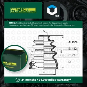 CV Joint Boot fits MAZDA RX8 1.3 Rear 03 to 12 13B-MSP C.V. Driveshaft Gaiter - Picture 1 of 2