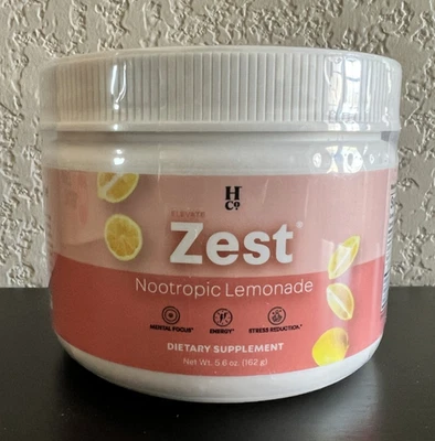 Bebida de limonada The Happy Co Elevate Elevacity Zest sellada Foto 1 de 4