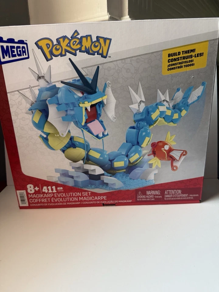 Mega Pokemon Juego de Construcción HNT95 Magikarp Evolution Set 411 Piezas Nuevo Precintado Foto 1 de 1