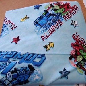 1 1/3 Yd Thomas The Tank Engine Cotton Flannel Bolt End - Picture 1 of 1
