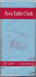 NEW Peva Table Cloth 52" x 70" (132cm x 178cm) - LIGHT BLUE - Picture 1 of 1