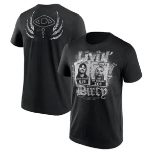 WWE Dom & Liv Livin' Dirty T-Shirt - Black - Mens - Picture 1 of 4