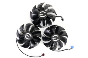 Full Set GPU Fans 87mm EVGA 3070 3080 Ti 3090 XC3 Ultra 15mm PLA09215S12H | U... - Afbeelding 1 van 3