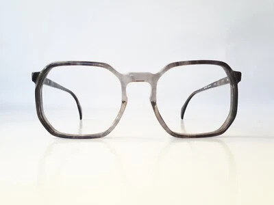 Metzler Gafas Octogonal Acetato Hombre Gris Borde Completo Mod.4260 De Colección Años 80 Nuevo de Lote Antiguo Foto 1 de 4