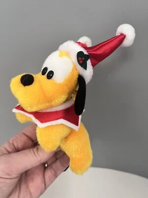 Prendedor de peluche bufón de Navidad Disney DL Tokio Disneyland 1998 PLUTO perro 5" ¡RARO! Foto 1 de 4