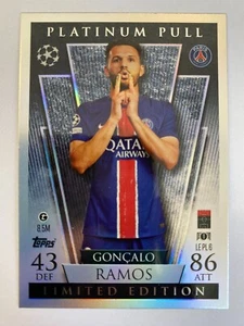 TOPPS MATCH ATTAX 2024-2025 24/25 GONCALO RAMOS PLATINUM PULL - Imagen 1 de 2