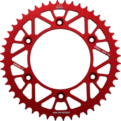 JT Sprockets Rear Racelite Sprocket Alum 48T-520 Red Beta/Hon | JTA210.48RED - Image 1 of 2