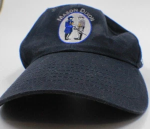 MASON DIXON Line Hat Cap SNAPBACK VINTAGE OSFA Adjustable Sewn Logo Navy Blue - Picture 1 of 4