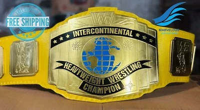 Cinturón Réplica Campeonato de Lucha de Peso Pesado Intercontinental Amarillo 2MM Foto 1 de 4