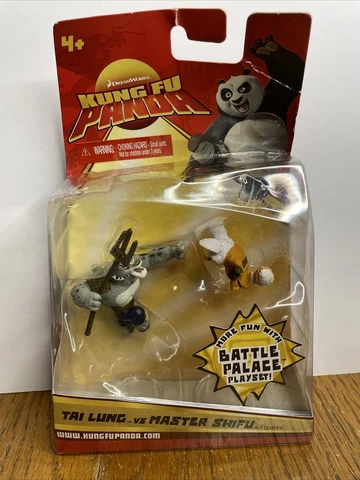New Kung Fu Panda Battle Palace Play Set Tai Lung Vs Master Shifu Figures Cover