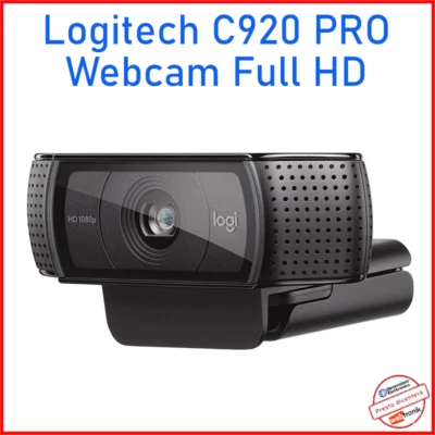 WEBCAM LOGITECH PRO C920 FULL HD MICROFONO 30FPS 1920X1080 1080P 15MP WINDOWS 10 - Immagine 1 di 4
