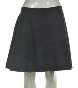 Lux Womens Skirt Size 6 Black Solid A-Line Above Knee Linen - Picture 1 of 5