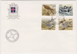 Iceland FDC 1986, Birds, Merlin, Razorbill, White Wagtail, Northern Pintail - Picture 1 of 1