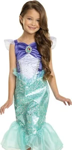 NEW! Disney 100 Ariel Little Mermaid Costume Girls Size 4-6X Dress-Up Princess - Picture 1 of 8