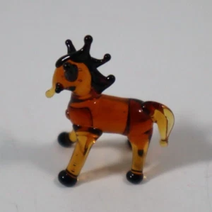 ZTOP Cute new HORSE MINIATURE GLASS FIGURINE tiny mini animal Ganz er75959 - Picture 1 of 6