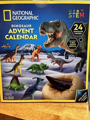 National Geographic Dinosaur Advent Calendar NEW 24 Figures - Image 1 of 2