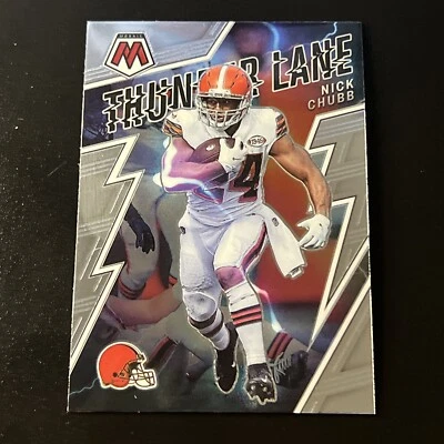 NICK CHUBB 2022 Mosaic Football THUNDER LANE #TL-6 CLEVELAND BROWNS - Image 1 of 2