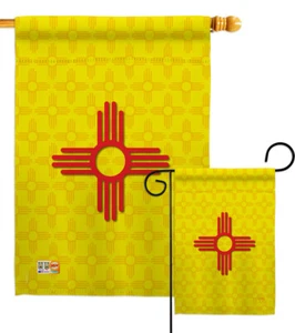 New Mexico States native santa fe hispanos  Garden Hosue Yard Flag - Picture 1 of 13