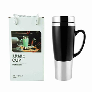 12V Electric Water Insulated Car Mug Travel Heating Cup Kettle - Picture 1 of 7
