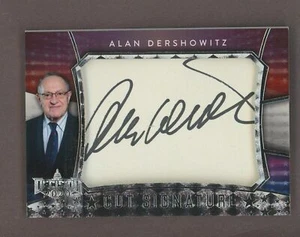 Alan Dershowitz 2020 Decision Trading Silver Foil Cut Signature Autograph Card - Picture 1 of 1