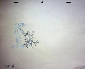Lápiz dibujado a mano The Pink Panther 2 películas BOB KURTZ producción de apertura - Imagen 1 de 2