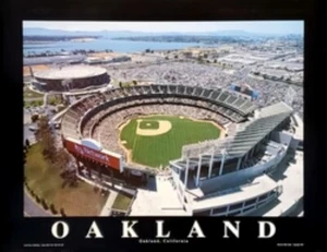 MLB Oakland Athletics Stadium Aerial Picture - Unframed Print - Picture 1 of 2