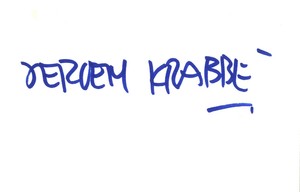 Jeroen Krabbe - Dutch Actor The Living Daylights Bond Film In Person Signed Card