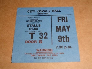 Greenslade 1975 Sheffield Concert Ticket - Imagen 1 de 1
