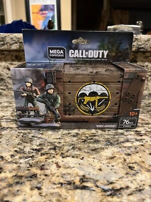 Mega Construx Call Of Duty 二战军械库收藏家施工套装 全新带盒 — 第 1/3 张图片